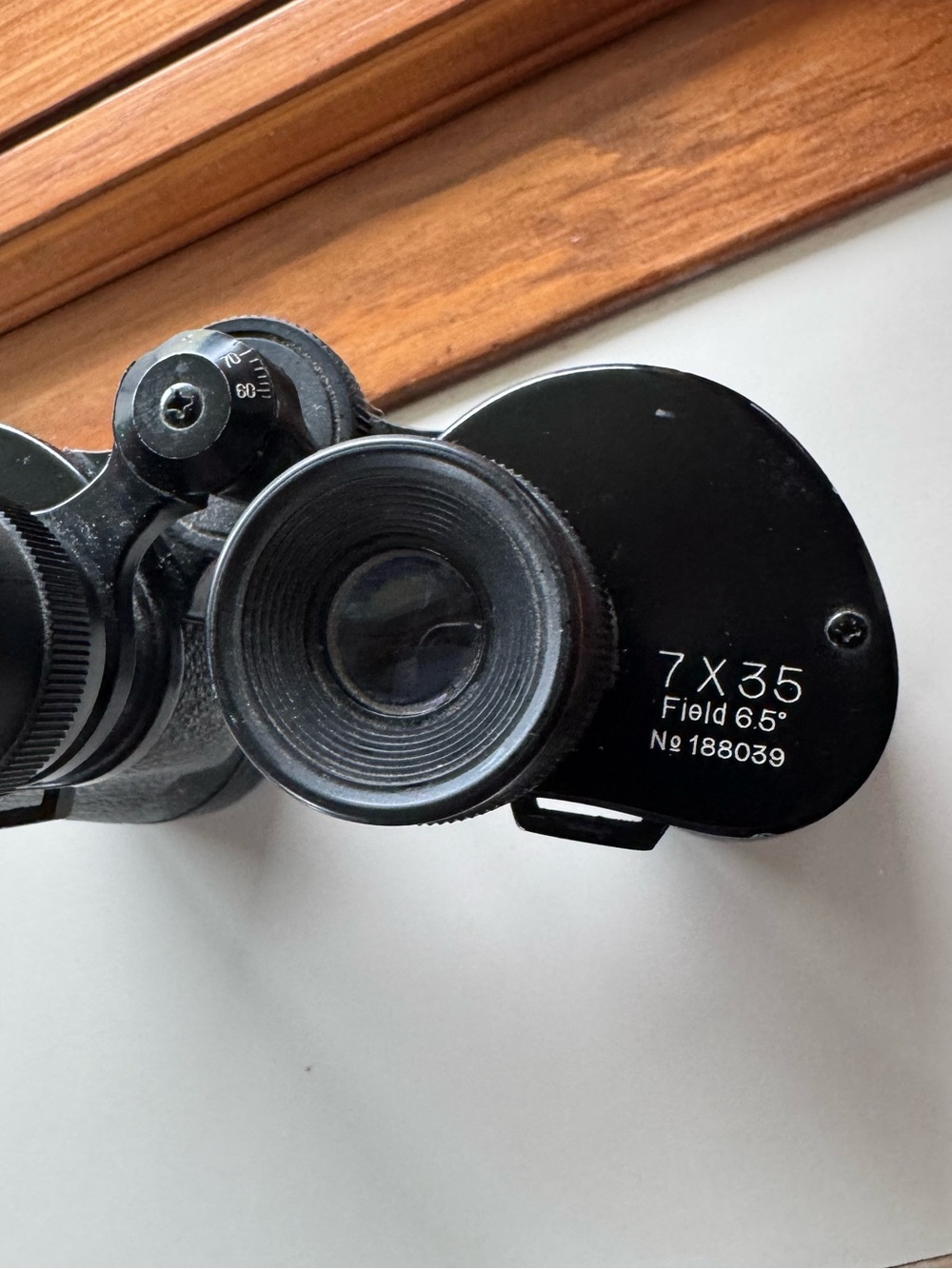 Vintage Optima Black 7x50 Binoculars